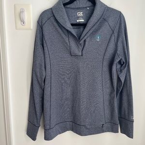 Cutter & Buck Large Women's Shoreline Half Zip Size L Anchor Delta Gamma